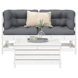 vidaXL 3-delige Loungeset massief grenenhout