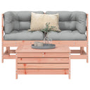 vidaXL 3-delige Loungeset massief grenenhout
