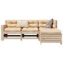 vidaXL 4-delige Loungeset massief grenenhout