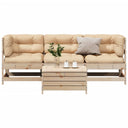 vidaXL 4-delige Loungeset massief grenenhout