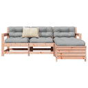 vidaXL 4-delige Loungeset massief grenenhout