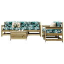 vidaXL 6-delige Loungeset massief grenenhout