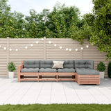 vidaXL 5-Piece Lounge Set with Cushions Solid Pine Wood