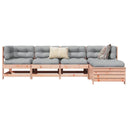 vidaXL 5-delige Loungeset massief grenenhout