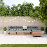 vidaXL 5-Piece Lounge Set with Cushions Solid Pine Wood