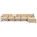 vidaXL 6-delige Loungeset massief grenenhout