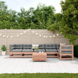 vidaXL 7-Piece Lounge Set with Cushions Solid Pine Wood