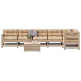 vidaXL 7-Piece Lounge Set with Cushions Solid Pine Wood