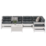 vidaXL 7-Piece Lounge Set with Cushions Solid Pine Wood
