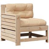 vidaXL 7-delige Loungeset met kussens massief grenenhout
