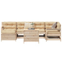 vidaXL 7-delige Loungeset massief grenenhout