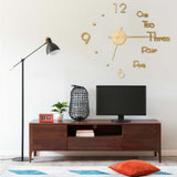 vidaXL 3D Wall Clock Modern XXL 100 cm Black