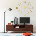 vidaXL 3D-wandklok modern XXL 100 cm zwart