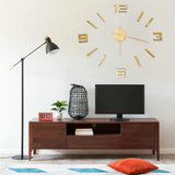 vidaXL 3D-wandklok moderne XXL 100 cm noir