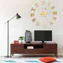 vidaXL 3D-wandklok modern XXL 100 cm zwart