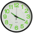 vidaXL Luminous Wall Clock 30 cm Black