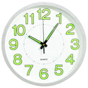 vidaXL Luminous Wall Clock 30 cm Black