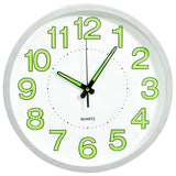 vidaXL Luminous Wall Clock 30 cm Black