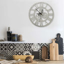 vidaXL Wall clock 30 cm acrylic black