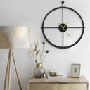 vidaXL Wall Clock 52 cm Iron Gold-Colored