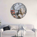 vidaXL Porte-clés style vintage 60 cm fleurs