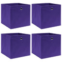 vidaXL Opbergboxen 4 st 28x28x28 cm tissu non tissé noir