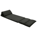 vidaXL Foldable Floor Chair Microfiber Brown