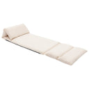 vidaXL Foldable Floor Chair Microfiber Brown