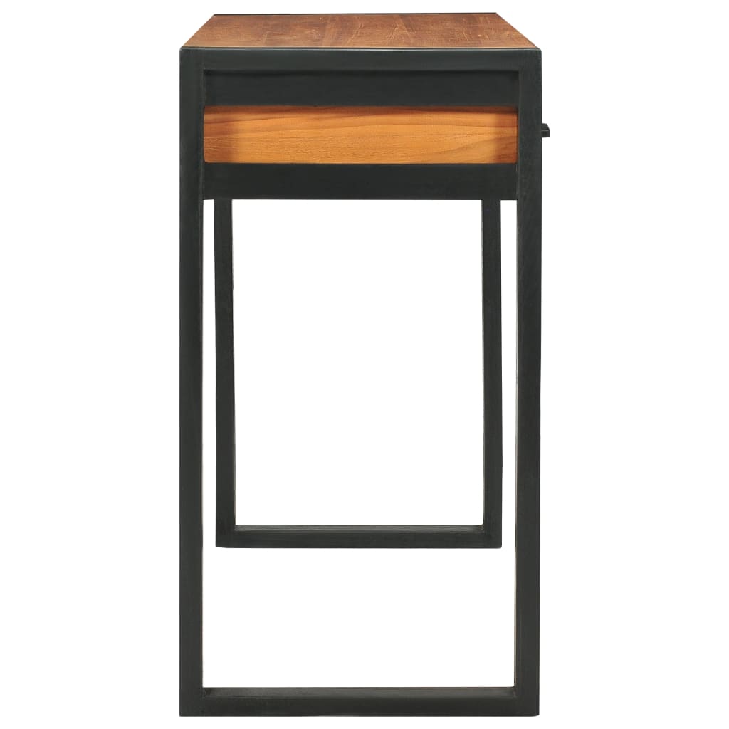 vidaXL Desk with 2 drawers 100x40x75 cm solid teak wood