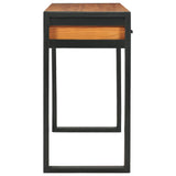 vidaXL Desk with 2 drawers 100x40x75 cm solid teak wood
