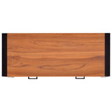 vidaXL Desk with 2 drawers 100x40x75 cm solid teak wood
