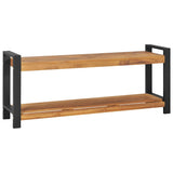 vidaXL Bank met opslag Bruin 160 x 30 x 50 cm Massief teakhout