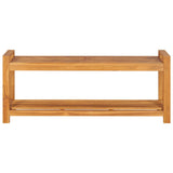 vidaXL Bank met opslag Bruin 160 x 30 x 50 cm Massief teakhout
