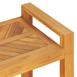 vidaXL Bank met opslag Bruin 160 x 30 x 50 cm Massief teakhout