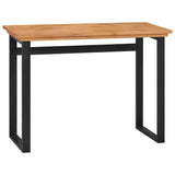 vidaXL Desk 100x45x75 cm solid teak wood