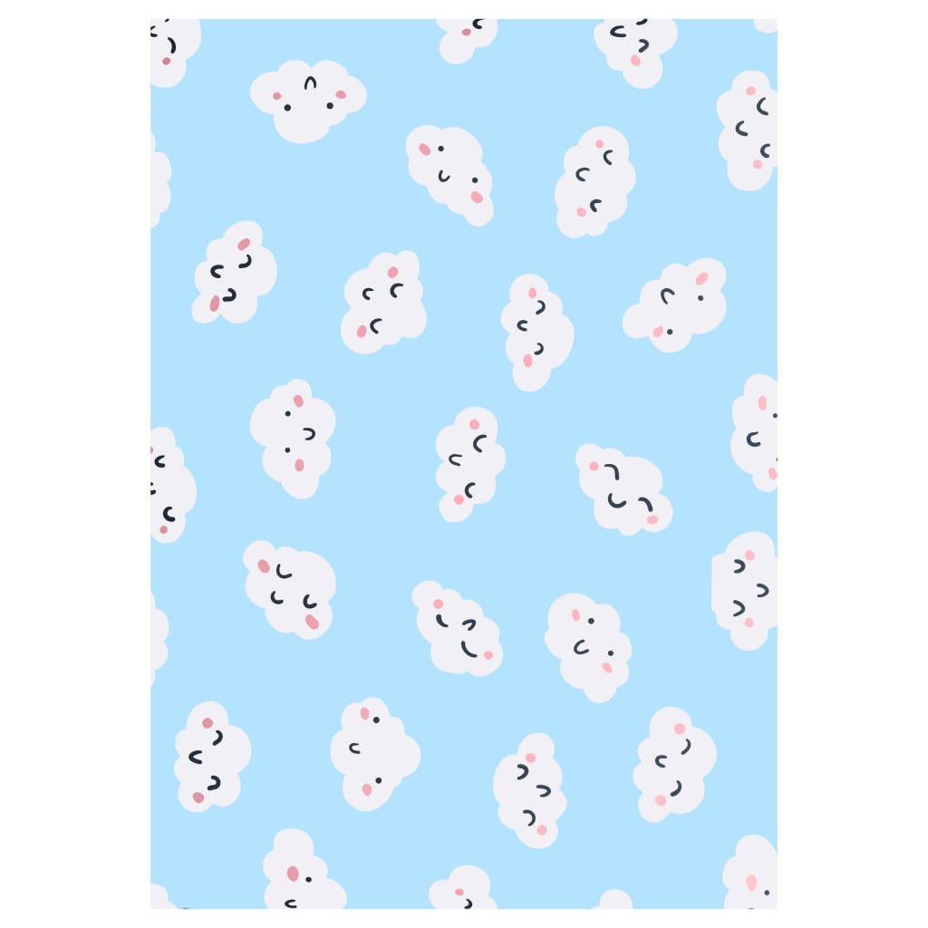 vidaXL Taille personnalisée avec impression 160x230 cm tissu blanc