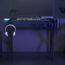 vidaXL Gamingbureau avec K-vormige poten 90x60x75 cm noir