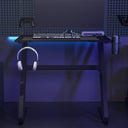 vidaXL Bureau de jeu avec pot ZZ 90x60x75 cm noir