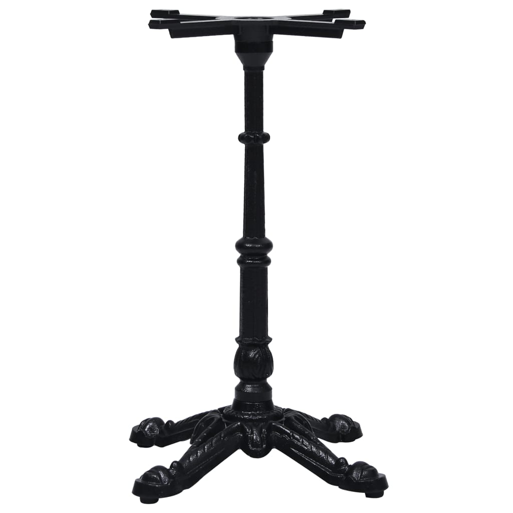 vidaXL Bistrotafelpoot 52x52x72 cm gietijzer zwart