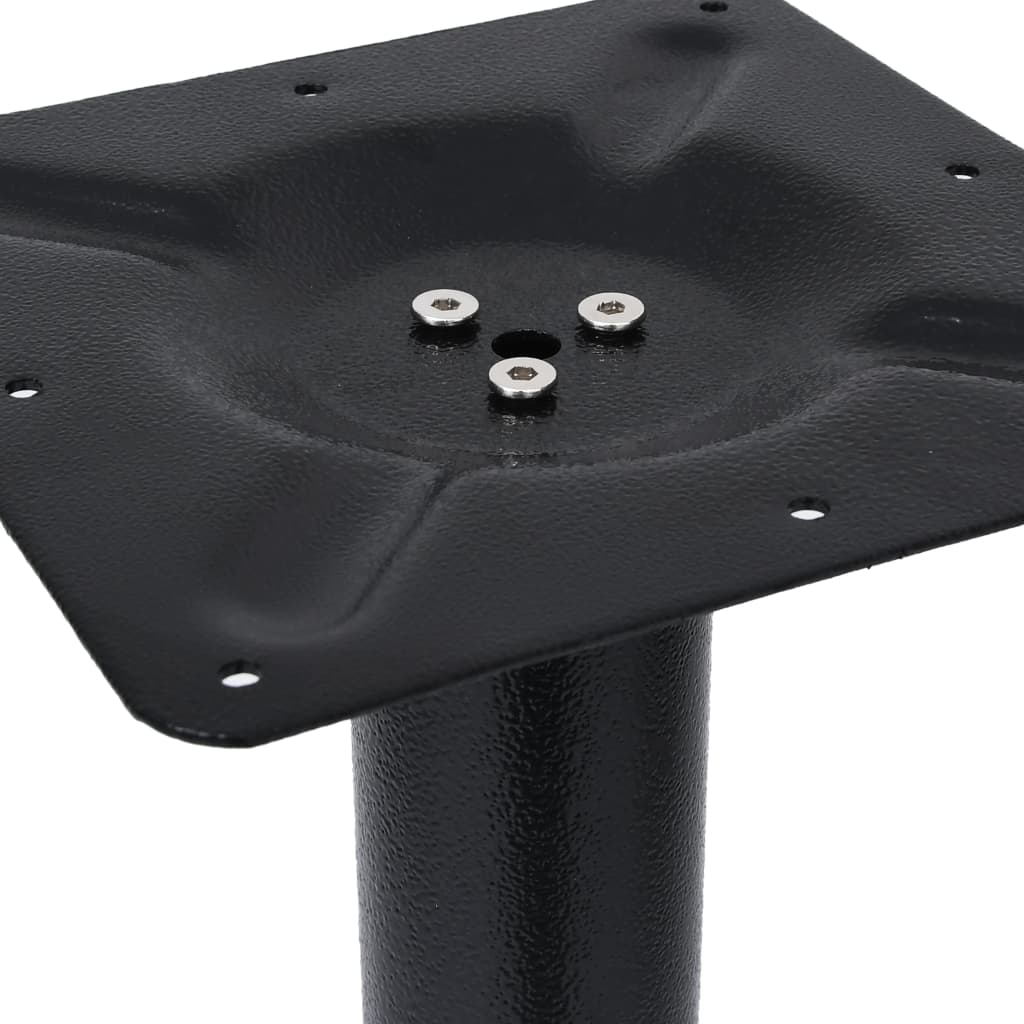 vidaXL Bistrotafelpoot 52x52x72 cm gietijzer zwart