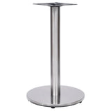 vidaXL Bistrotafelpoot Ø45x72 cm roestvrij staal zilverkleurig