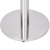 vidaXL Bistrotafelpoot Ø45x72 cm roestvrij staal zilverkleurig