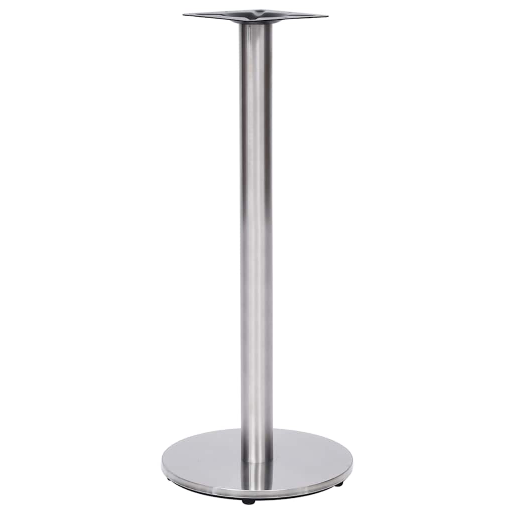 vidaXL Bistrotafelpoot Ø45x72 cm roestvrij staal zilverkleurig