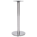 vidaXL Bistrotafelpoot Ø45x72 cm roestvrij staal zilverkleurig