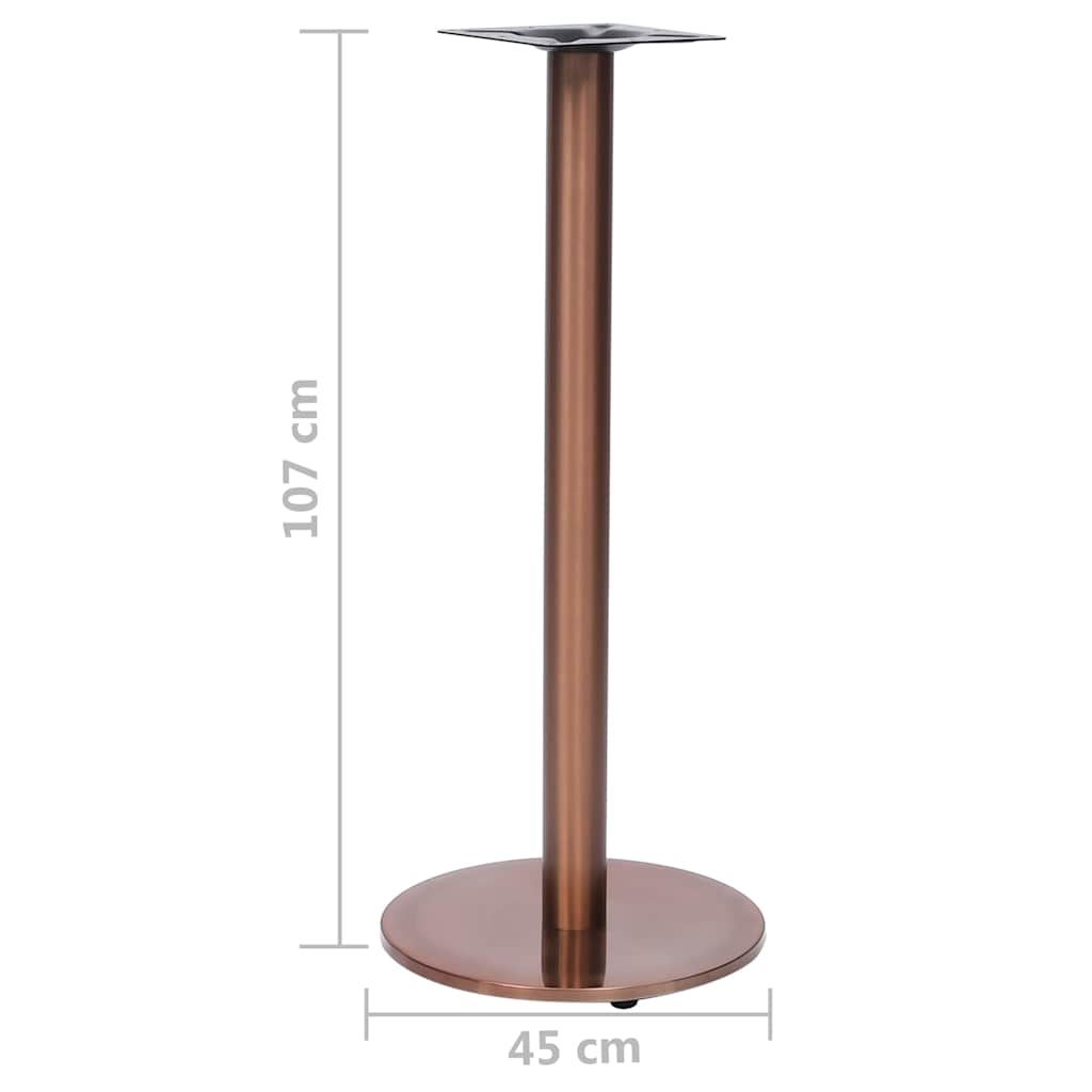 vidaXL Bistrotafelpoot 41x41x72 cm gietijzer zwart