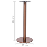 vidaXL Bistrotafelpoot 41x41x72 cm gietijzer zwart