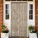vidaXL Vliegengordijn 90x220 cm chenille beige en lichtbruin