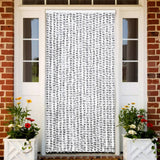 vidaXL Vliegengordijn 90x220 cm chenille beige en lichtbruin