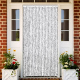 vidaXL Vliegengordijn 90x220 cm chenille beige en lichtbruin