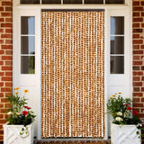 vidaXL Vliegengordijn 90x220 cm chenille beige en lichtbruin